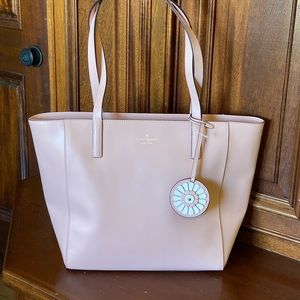 NWT Kate spade medium leather tote rosy cheeks